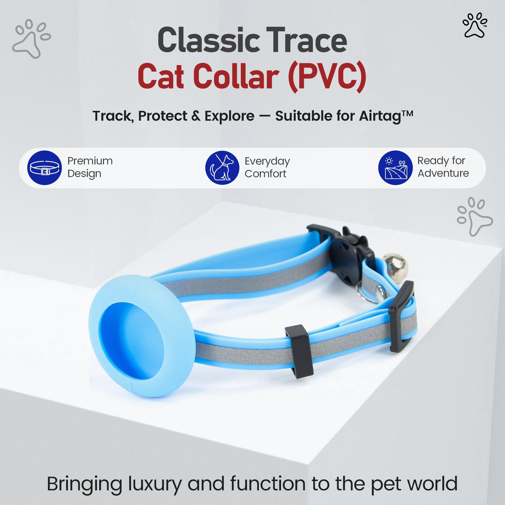 Classic Trace Reflective Cat Collar