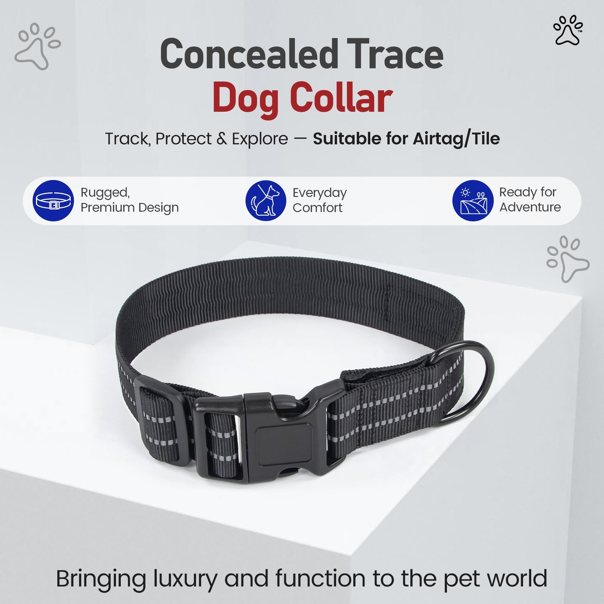 Concealed Trace Dog Collar